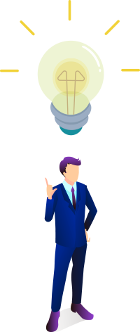 画像:閃いている人